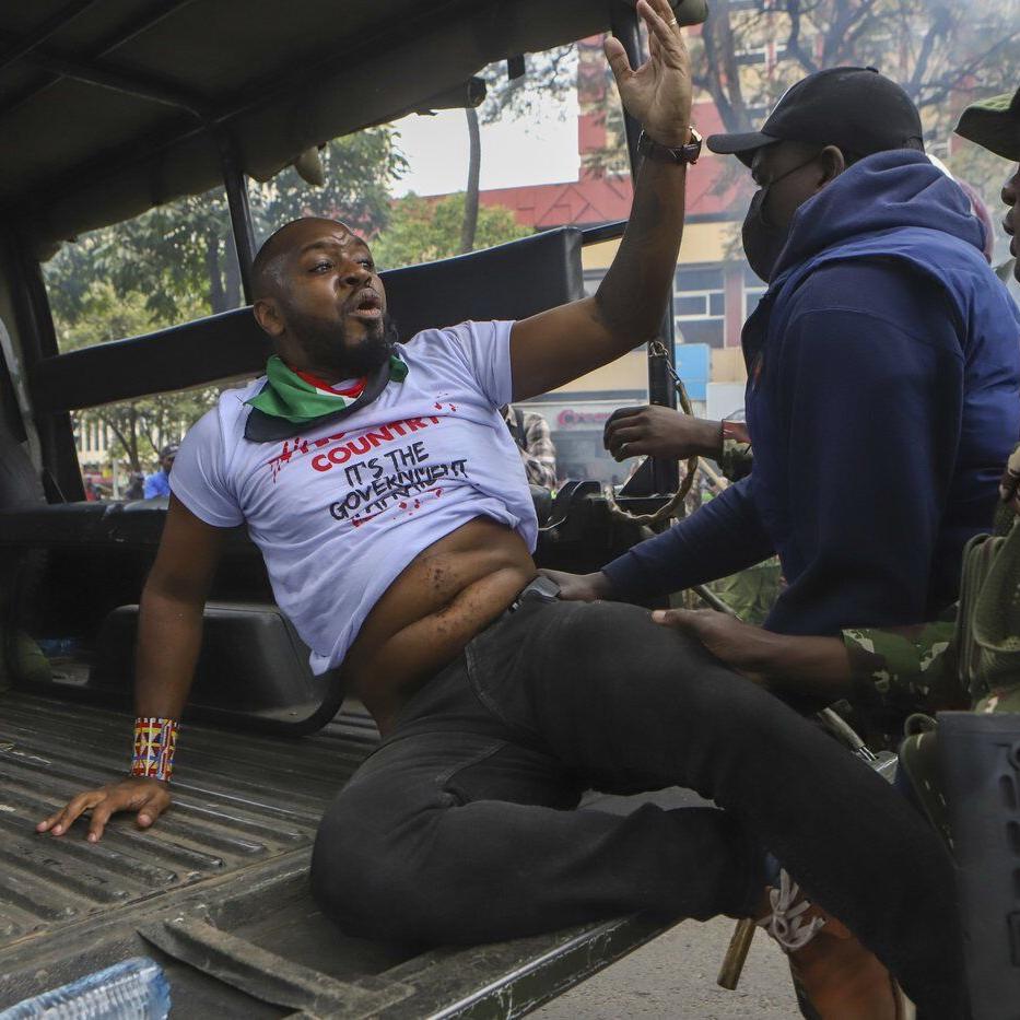Kenyan pro-democracy activist Boniface Mwangi is charged with alleged possession of ammunition
